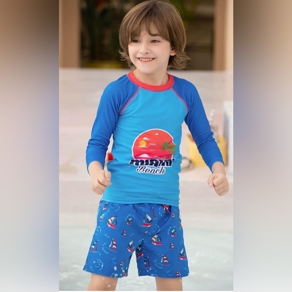 Toddler Sun Protection Swimsuit 4T - Picture 1 of 13
